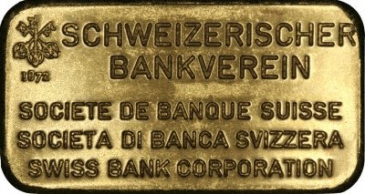 SBS Societe de Banque Suisse Gold Bars