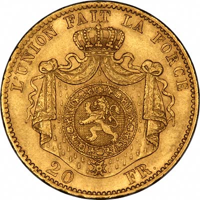 Reverse of  20 Francs of 1867