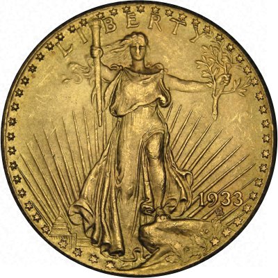 1933 USA Gold $20 Double Eagle