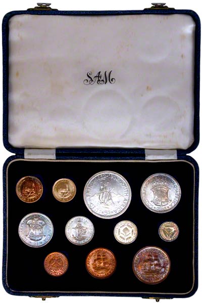 1952 South African Eleven Coin Set in Presentation Box