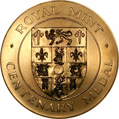 Reverse of 1995 Royal Mint Centerary Medallion - National Trust