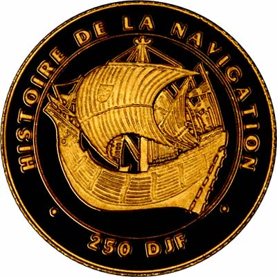 Reverse of 1996 Djibouti 250 Francs