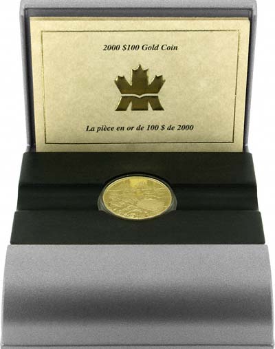 2000 Canadian Gold Proof 100 Dollars in Presentation Pack