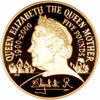 Queen Mother £5 Centenary Crown 2000