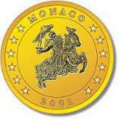 2001 Monaco Euro 50 Cent in Nordic Gold