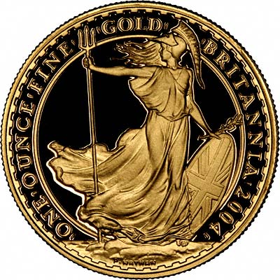 Our 2004 One Ounce Gold Proof Britannia Reverse Photograph
