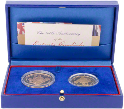 2004 Entente Cordial Two Coin Set in Presentation Box