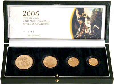 2006 Four Coin Sovereign Set in Presnetation Box