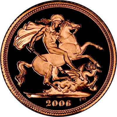 St George Reverse on the 2006 Half Sovereign