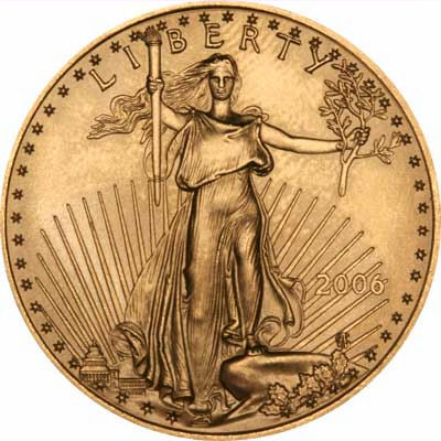 Our 2006 One Ounce Gold Eagle Obverse Photograph