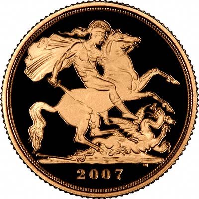 Our 2007 Proof Sovereign Reverse Photograph