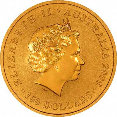 Obverse of 2008 One Ounce Nugget