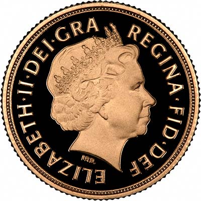 Obverse of the 2009 Sovereign