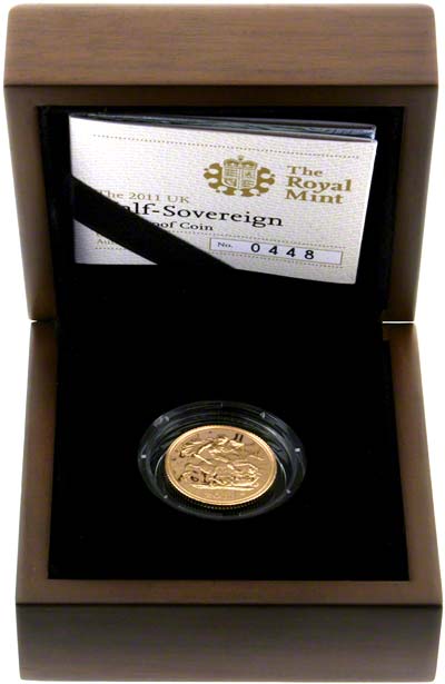 2011 Proof Half Sovereign in Presentation Box
