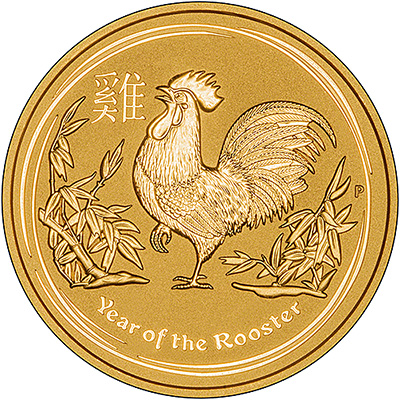 2017 Australian Year of the Rooster One Ounce Reverse